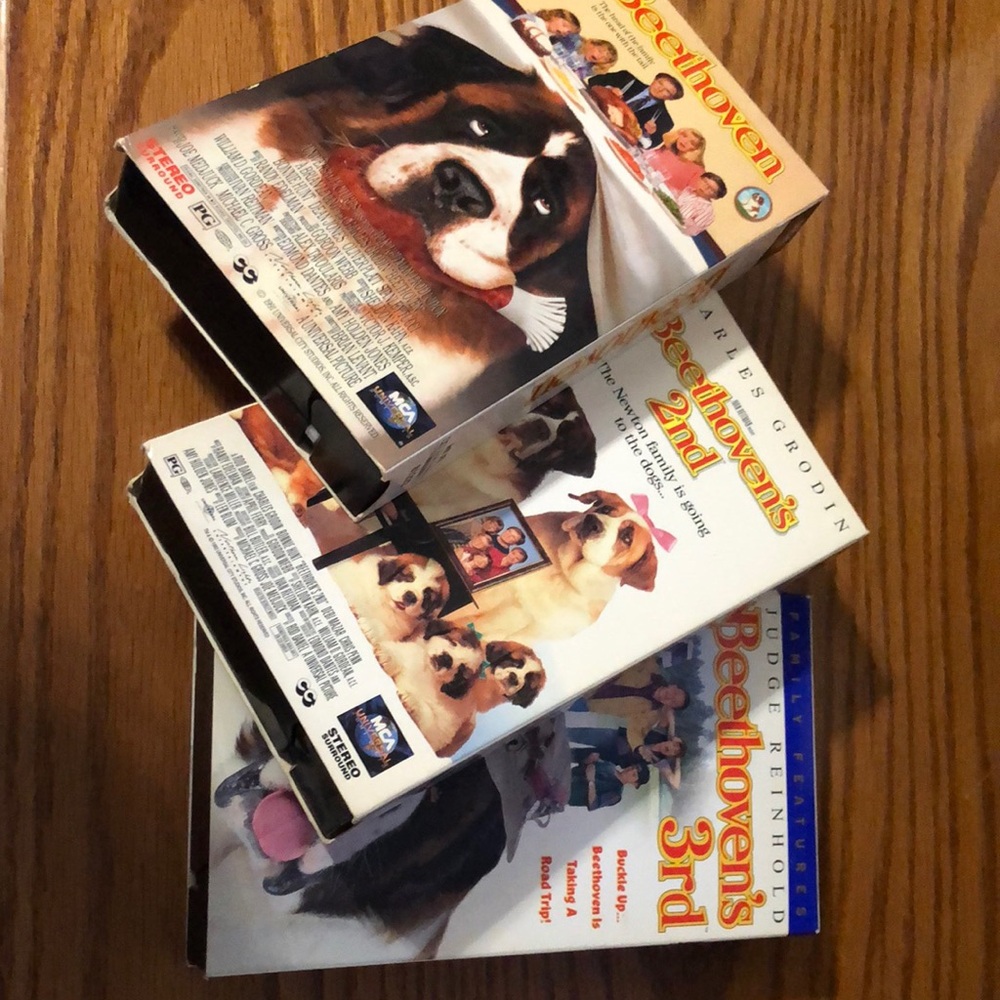 Beethoven Movie 3 Collection VHS Sets